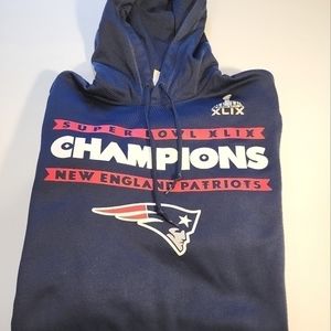 Nike Therma Fit New England Patriots Super Bowl XLIX Champions Size Small Hoodie